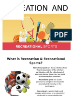 Recreation and Recreational Sports