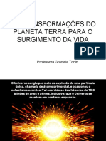 As Transformações Do Planeta Terra para O Surgimento Da Vida