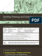 Building Planning and Estimates