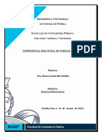 La Dependencia Emocional Entre Jovenes de 20 Y25 Años de Edad