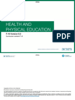 Health and Physical Education Curriculum Content F 6 v9