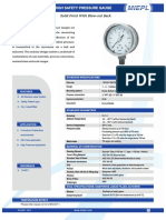 High Safety Pressure Gauge - Solid Front With Blow-Out Back - India Pressure Gauge