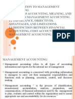 Unit - 1 - Introduction Management Accounting