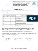 Certificate: K. K. Wagh Polytechnic, Nashik