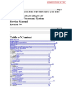 Table of Content: Diagnostic Ultrasound System Service Manual