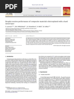 Droplet Erosion Performance of Composite Materials Electroplated With A Hard