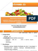 AULA MODELO - Introdução Ao Estudo Da Nutrição