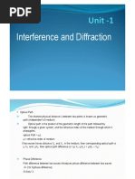 Interference and Diffraction