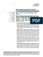 Asia Semiconductor Sector: Mature Volumes, But Still Maturing Content Drivers