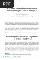 Um Modelo Estruturado de Competências e Maturidade em Gerenciamento de Projetos