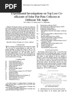 Experimental Investigations On Top Loss Coefficients