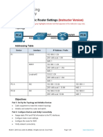 1.6.2 Lab - Configure Basic Router Settings  