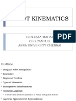 Robot Kinematics: Dr.S.Kalaimagal Ceg Campus Anna University Chennai