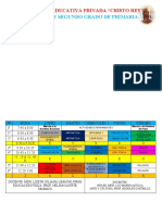 Horario Segundo Grado CR