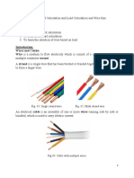 Selection. 1. To Learn About RM Calculation 2. To Learn About Load Calculation 3. To Learn The Selection of Wire Based On Load