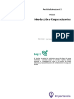 Introducción y Cargas Actuantes: Análisis Estructural 2