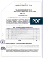 Hoja de Evaluación Docente UIGV 2023