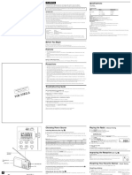 Sony ICF-M410V Manual