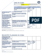 Re-Entry Planning COSH