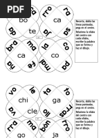 Recorta y Escribe Las Silabas