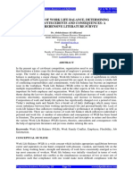 Full Paper THE NOTION OF WORK LIFE BALANCE DETERMINING FACTORS ANTECEDENTS AND CONSEQUENCES