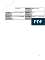 Module Code and Title: Module Leader:: Business Environment Matthew Obonyilo