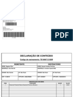 NF: 6421477 SHP: 41912147642 Contrato: 9912278851 Sedex PLP: 732888303 PESO 500 G