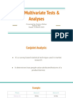 Multivariate Tests