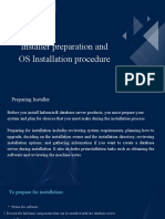 Installer Preparation and OS Installation Procedure