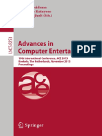 Advances in Computer Entertainment: Dennis Reidsma Haruhiro Katayose Anton Nijholt