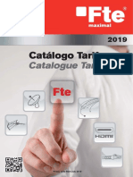 Catálogo Tarifa: Catalogue Tariff