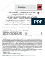 2017 EACTS/EACTA Guidelines On Patient Blood Management For Adult Cardiac Surgery