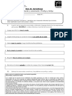 Tema: Denotación y Connotación / Prefijo y Sufijo: Guía de Aprendizaje