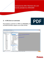 Procedimento Provisionamento ONU Fiberlink 101 Com OLT Fiberhome Utilizando Plataforma ANM2000