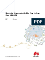 Remote Upgrade Guide (By Using The U2000) : Echolife Ont V300R018C00