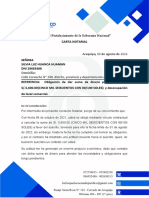 "Año Del Fortalecimiento de La Soberanía Nacional": Carta Notarial