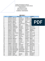 Carrera: Fisioterapia: Seccion 3