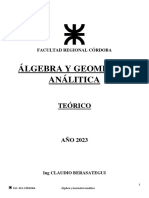 Álgebra Y Geometría Análitica: Teórico