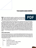 Sharpe Index Model