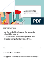 Computer Programming Algorithms