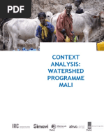 Context Analysis: Watershed Programme Mali: (Texte) (Texte)