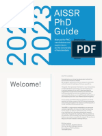 Aissr PHD Guide: Manual For PHD Candidates and Supervisors at The University of Amsterdam