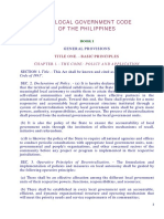 The Local Government Code of The Philippines (Ra 7160)