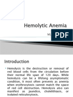 Hemolytic Anemia: Shawkat MT MLT Programe