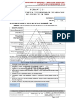 Formato 01 Informe de Revision Y Conformidad de Culminacion Del Proyecto de Tesis