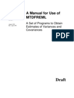 A Manual For Use of MTDFREML