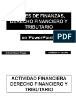 Clases de Finanzas, Derecho Financiero Y Tributario en Powerpoint