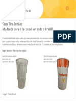 Supply Chain: Copo Top Sundae Mudança para o de Papel em Todo o Brasil!