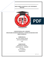 Constitutional Law - I Project