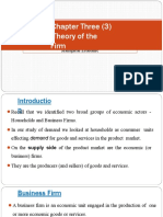 Chapter Three (3) Theory of The Firm: Managerial Economic